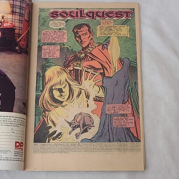 Magik 3 Marvel Comics 1984 Newsstand GD+ 2.5 Illyana Storm Centerfold Detached - Picture 3 of 12